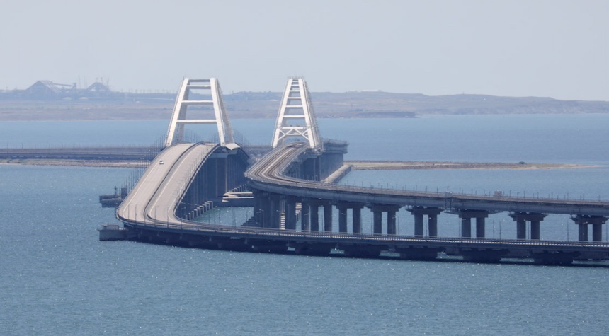 Ukraine Claims Strike on Key Bridge Linking Russia to Crimea