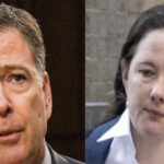James Comey left, daughter Maurene Comey right