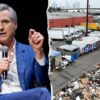 California Democrats Give Newsom Passing Grades on Homelessness While State Burns