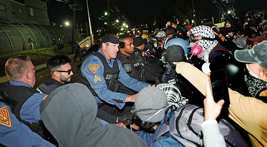 Masked Agitators Attack Newark ICE Detention Center as Democrat Governor Finally Relents